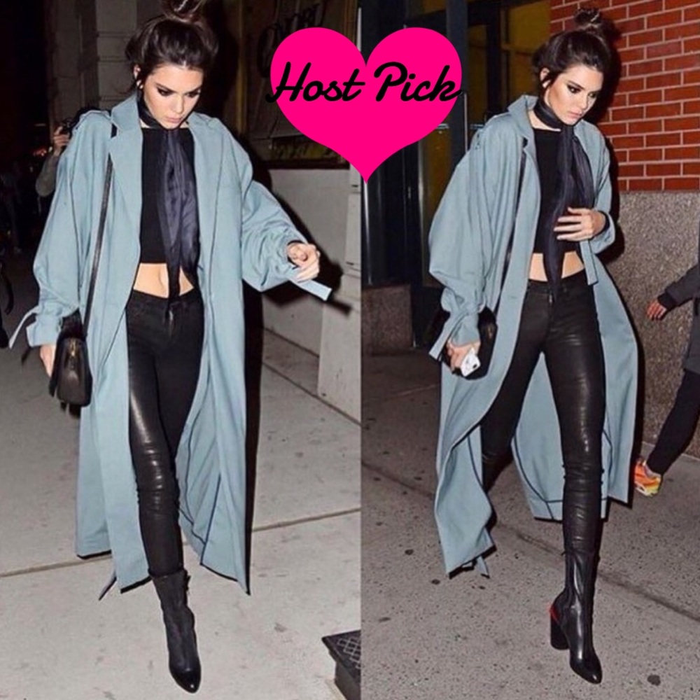 HP!!! ❤️ Anthro Level 99 Black Coated Skinny Jeans